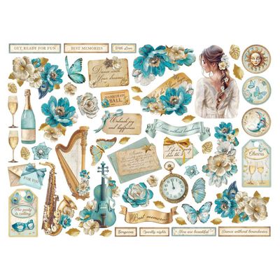 Stamperia - Romantic Series - Masquerade Collection - Die Cuts - Chipboard - DFLDC111