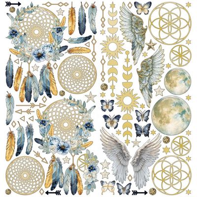 49 &amp; Market - Starlight Dreams Collection - Laser Cut - Elements - DSD30686 - 6" x 12" - 4 sheets