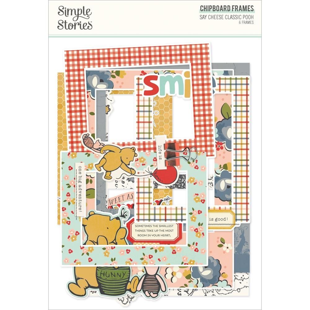 Simple Stories - Say Cheese Classic Pooh Collection - Chipboard Frames - 23927 - 6 pcs