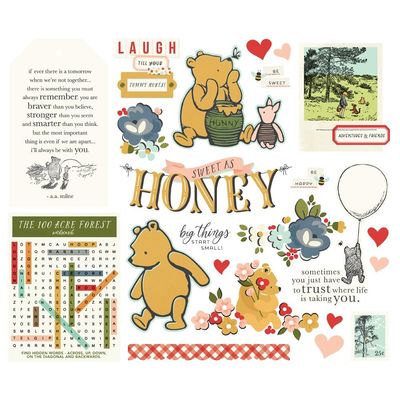 Simple Stories - Say Cheese Classic Pooh Collection - Die Cuts - Big Bits - 23925 - 23 pcs