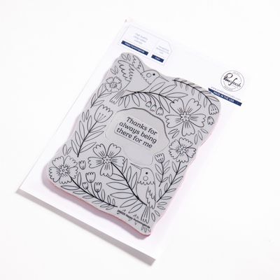 PinkFresh Studio - Pure Bliss Collection - Happy Hummingbirds - Cling Rubber Stamp - 4.125&quot; x 5.50&quot; - 268525 - 2 pcs