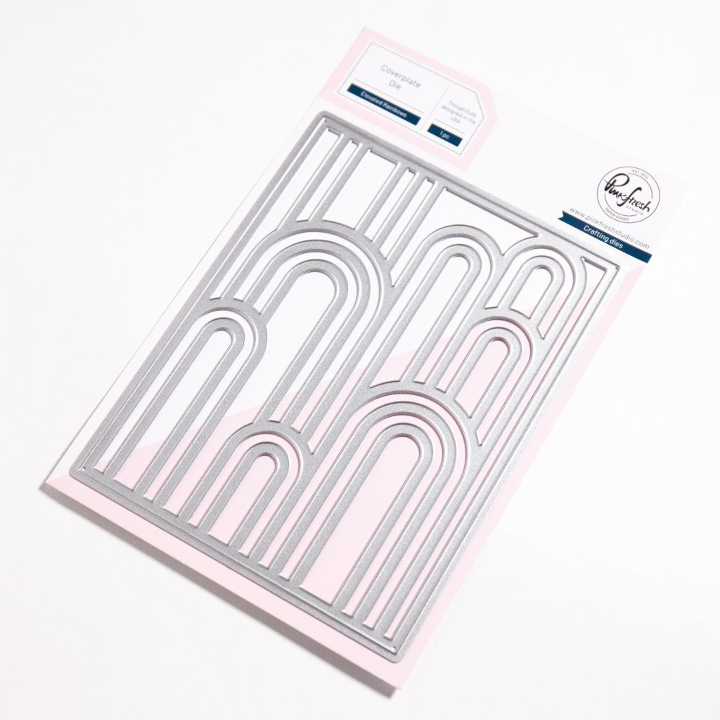 PinkFresh Studio - Pure Bliss Collection - Elevated Rainbows - Coverplate - Die Set - 269225 - 1 pcs