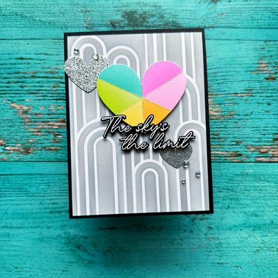 PinkFresh Studio - Pure Bliss Collection - You Are My Rainbow - Clear Polymer Stamp - 4" x 6" - 271025 - 8 pcs