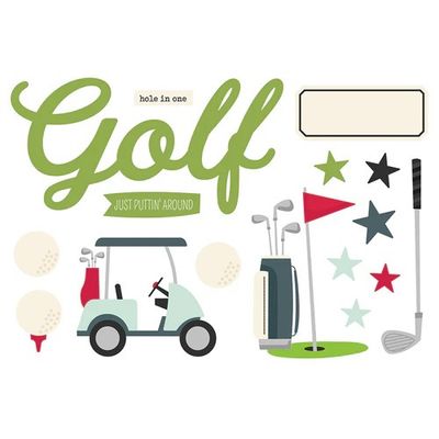 Simple Stories - Page Pieces - Golf - 15937 - 16pcs