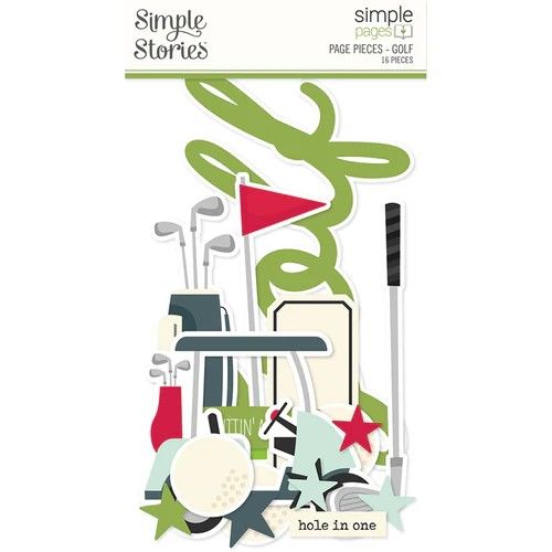Simple Stories - Page Pieces - Golf - 15937 - 16pcs