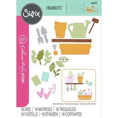 Sizzix &amp; Catherine Pooler - Greenhouse Finds #2 Collection - Framelits - 666797 - 18 pcs