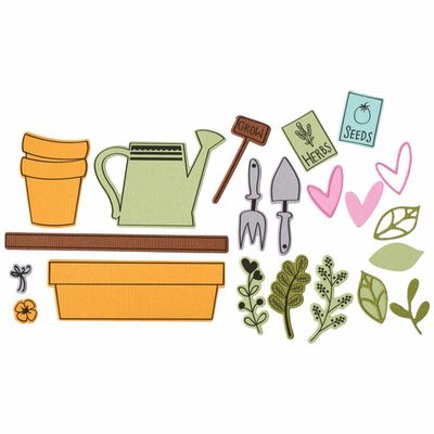 Sizzix &amp; Catherine Pooler - Greenhouse Finds #2 Collection - Framelits - 666797 - 18 pcs