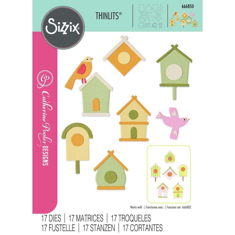 Sizzix &amp; Catherine Pooler - Good Place To Land Collection - Thinlits -  #2 - 666850 - 17 pcs