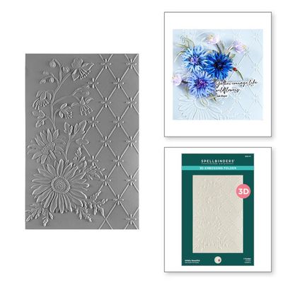 Spellbinders Paper Arts - 3D Embossing Folder   - Through The Meadow Collection - By Susan Tierney-Cockburn - Wildly Beautiful - E3D-117