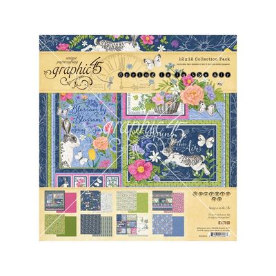 Graphic 45 - Spring Is In The Air Collection - 12 x 12 - Paper Pad - 4502974 - 16 Sheets