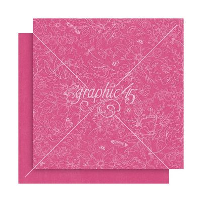 Graphic 45 - Spring Is In The Air Collection - 12 x 12 - Paper Pad - Solids - 4502975 - 16 Sheets