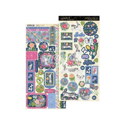 Graphic 45 - Spring Is In The Air Collection - Sticker Sheets - 6" x 12" - 4502976