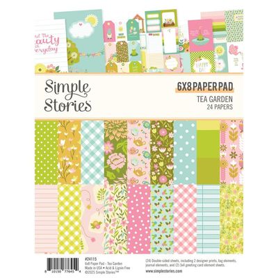 Simple Stories - Tea Garden Collection - 6&quot; x 8&quot; - Paper Pad - 24115