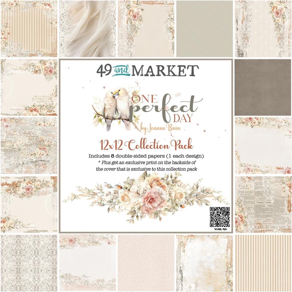 49 &amp; Market - One Perfect Day Collection - 12 x 12 Paper Pack - OFD30761 - 8 Sheets