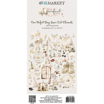 49 &amp; Market - One Perfect Day Collection - Laser Cuts - Elements - OFD30921 - 89 pcs