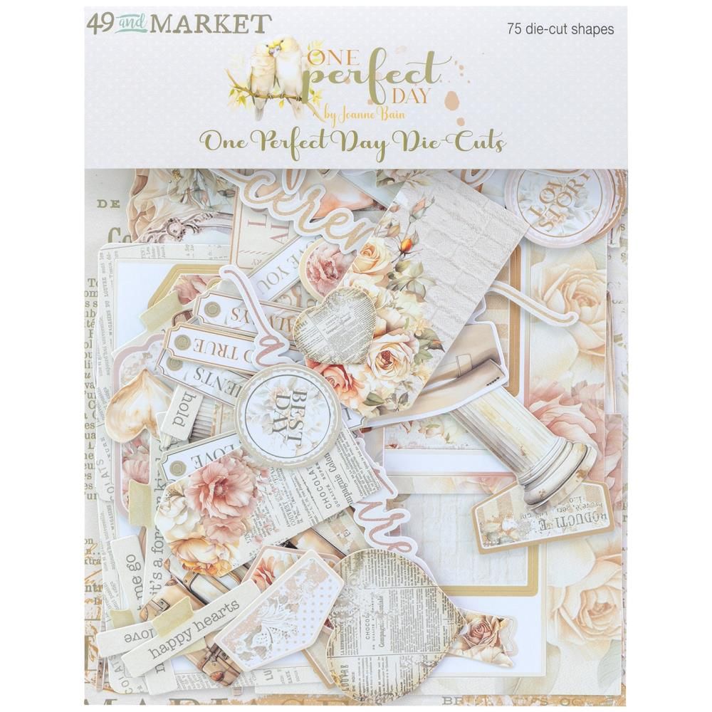 49 &amp; Market - One Perfect Day Collection - Die Cuts - Elements - OFD30945 - 75pcs