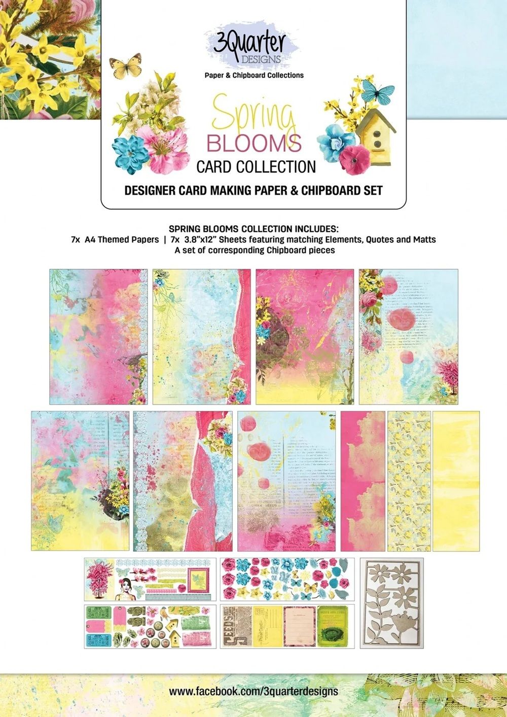 3 Quarter Designs - Card Kit - Spring Blooms