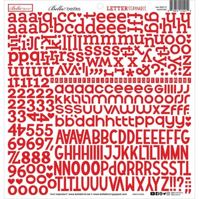 Bella BLVD - Bella Besties - Letter Scrambles - McIntosh - 12&quot; x 12&quot; - BB2773