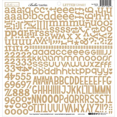 Bella BLVD - Bella Besties - Letter Scrambles - Pony - 12&quot; x 12&quot; - BB2786