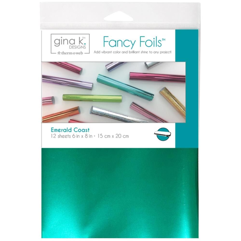 Gina K Designs - Fancy Foils - Emerald Coast - 6&quot; x 8&quot; - 18207 - 12 sheets