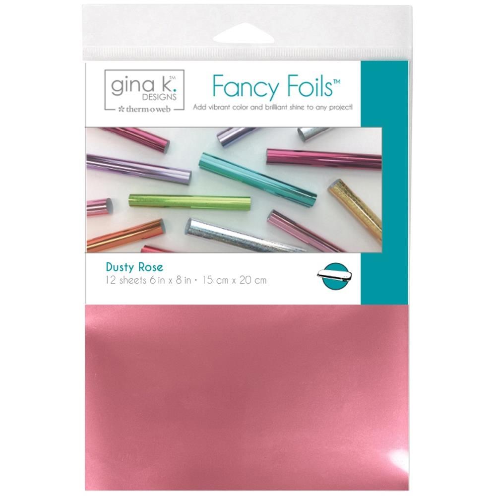 Gina K Designs - Fancy Foils - Dusty Rose - Matte Finish - 6&quot; x 8&quot; - 18216 - 12 sheets