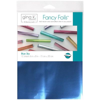 Gina K Designs - Fancy Foils - Blue Sky -  6&quot; x 8&quot; - 18210 - 12 sheets