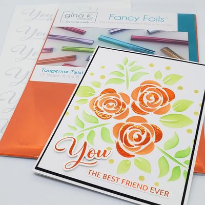 Gina K Designs - Fancy Foils - Tangerine Twist - 6" x 8" - 18212 - 12 sheets