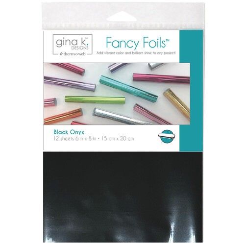 Gina K Designs - Fancy Foils - Black Onyx - 6&quot; x 8&quot; - 18218 - 12 sheets
