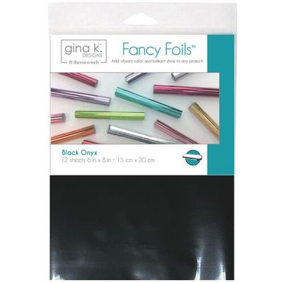 Gina K Designs - Fancy Foils - Black Onyx - 6&quot; x 8&quot; - 18218 - 12 sheets