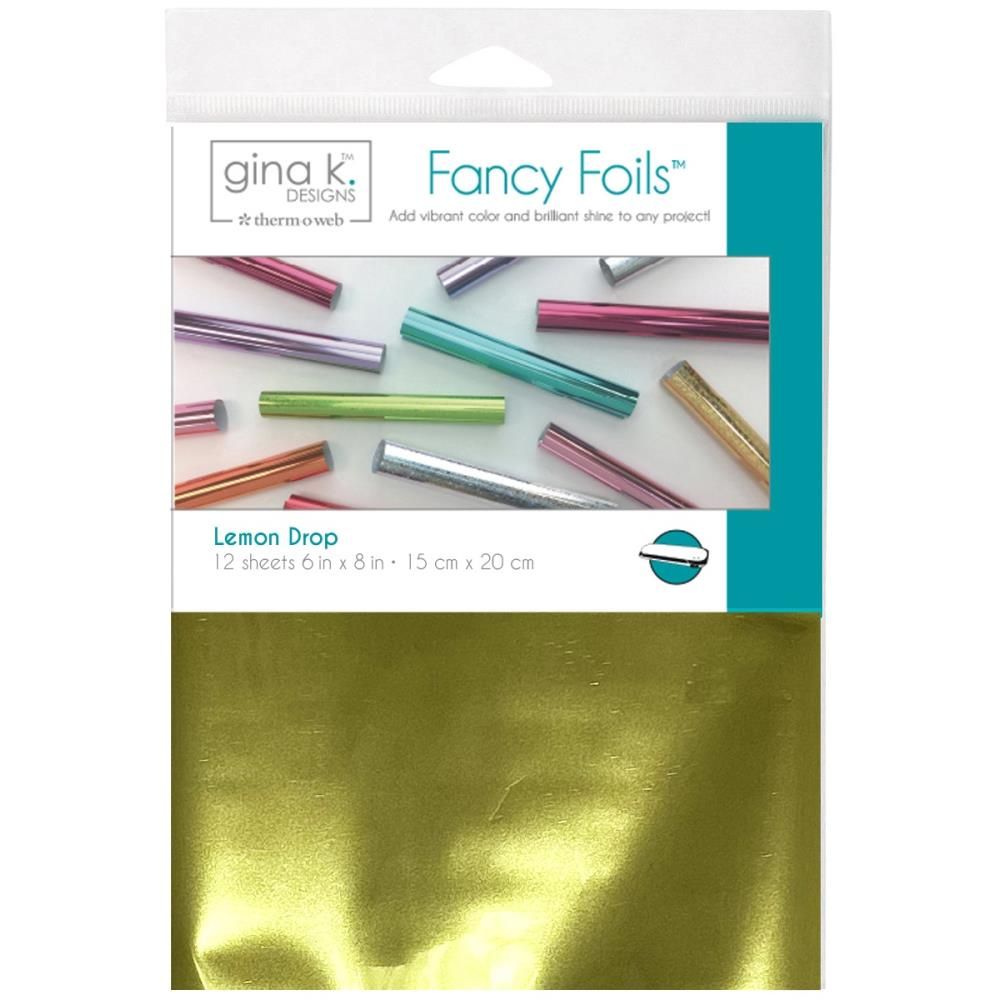 Gina K Designs - Fancy Foils - Lemon Drop - 6&quot; x 8&quot; - 18213 - 12 sheets