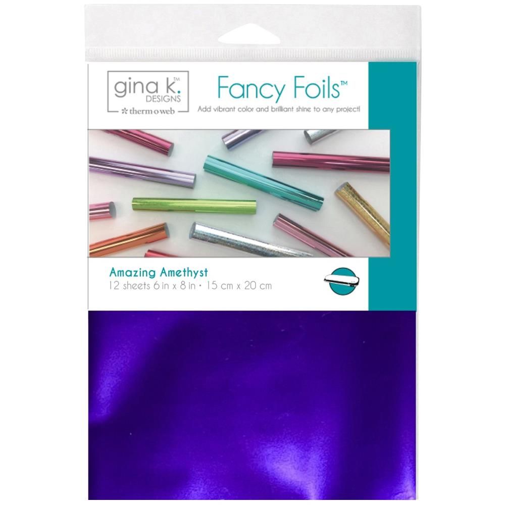 Gina K Designs - Fancy Foils - Amazing Amethyst - 6&quot; x 8&quot; - 18217 - 12 sheets
