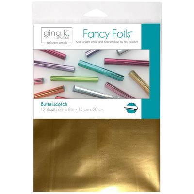 Gina K Designs - Fancy Foils - Butterscotch - 6&quot; x 8&quot; - 18209 - 12 sheets