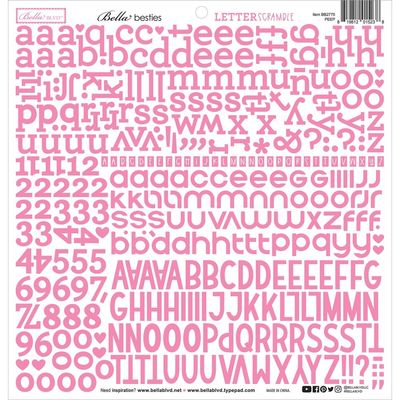 Bella BLVD - Bella Besties - Letter Scrambles - Peep - 12&quot; x 12&quot; - BB2775