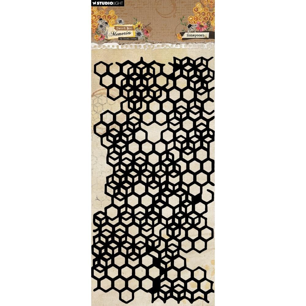 Studio Light Co - Designed By Hazel Eaton - Mask /Stencil - Honeycomb - HESBMask329