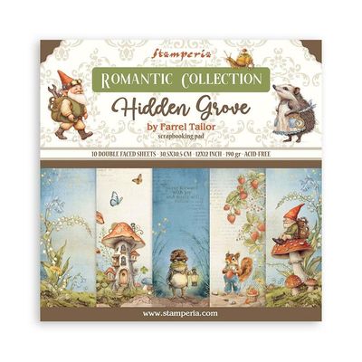 Stamperia - Romantic Series - Hidden Grove Collection - 12 x 12 Paper Pack - SBBL168 - 10 sheets