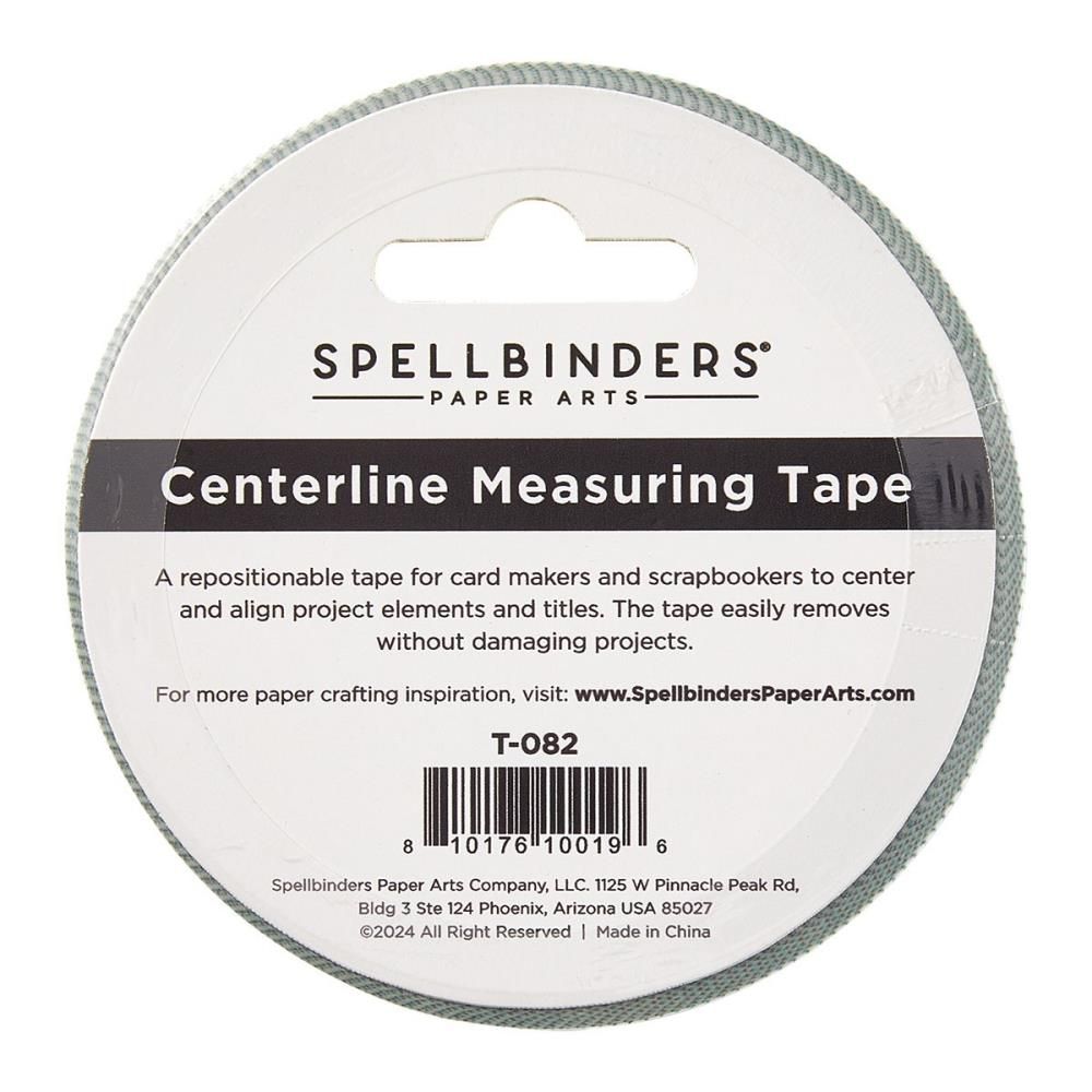Spellbinders Paper Arts - Centreline Measuring Tape - Self Adhesive - Repositionable Tape Roll - 66 x 12&quot; measurements - T-082