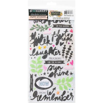 49 &amp; Market - The Flower Emporium Collection - Designed by Vicki Boutin - Puffy Stickers - 6&quot; x 12&quot; - VBF31317 - 2sheets