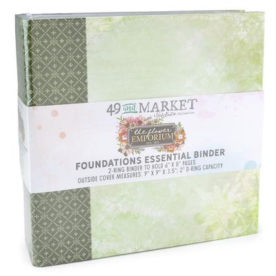 49 &amp; Market - The Flower Emporium Collection - Designed by Vicki Boutin - Binder - 8.5&quot; x 9&quot; - VBF31348