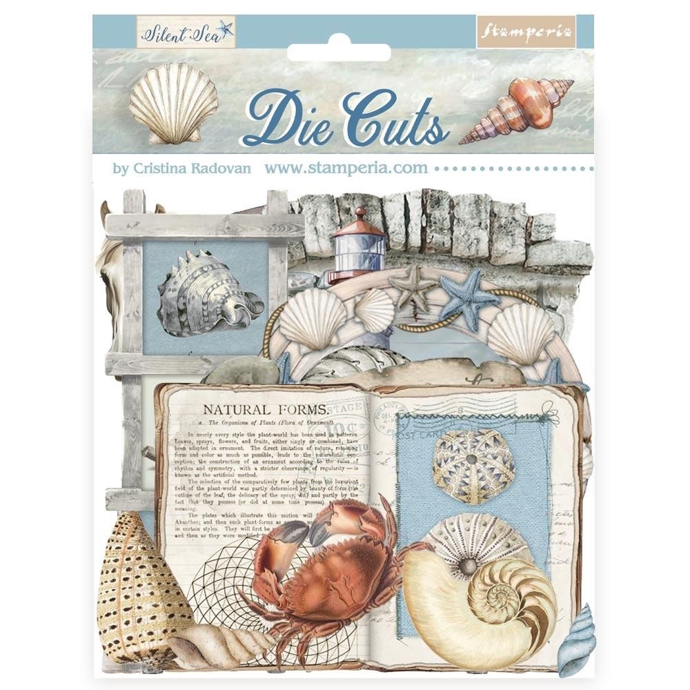 Stamperia - Silent Sea Collection - Die Cuts - DFLDC115 - 37pcs