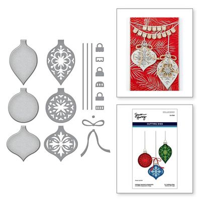 Spellbinders Paper Arts - Designed By Simon Hurley - Vintage Layered Ornaments - S4-1394 - 12 pcs