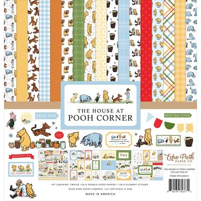 Echo Park Paper Co - The House At Pooh Corner Collection - 12 x 12 Paper Pack - HPC420016 - 13 Sheets