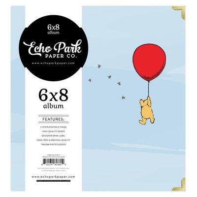 Echo Park Paper Co - The House At Pooh Corner Collection - D Ring Binder - Winnie The Pooh - 6&quot; x 8 &quot; - HPC420071