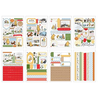 Echo Park Paper Co - The House At Pooh Corner Collection - Sticker Book - HPC420029 - 16 sheets