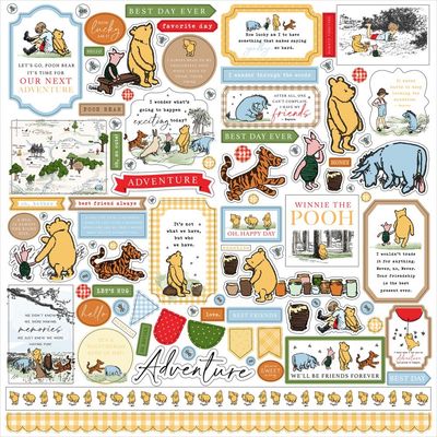 Echo Park Paper Co - The House At Pooh Corner Collection - 12 x 12 Paper Pack - HPC420016 - 13 Sheets