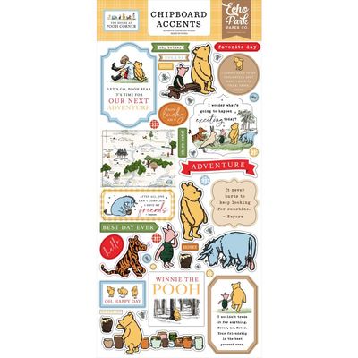 Echo Park Paper Co - The House At Pooh Corner Collection - Chipboard Accents - 6&quot; x 13&quot; - HPC420021- 32 Pcs