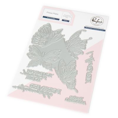 PinkFresh Studio - Good Times Collection - Butterfly Bliss Press Plate - 273725