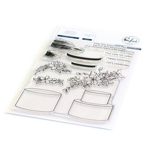 PinkFresh Studio - Celebrate In Style Bundle - Stamp, Stencil &amp; Die - 133521, 133621,  &amp; 133721