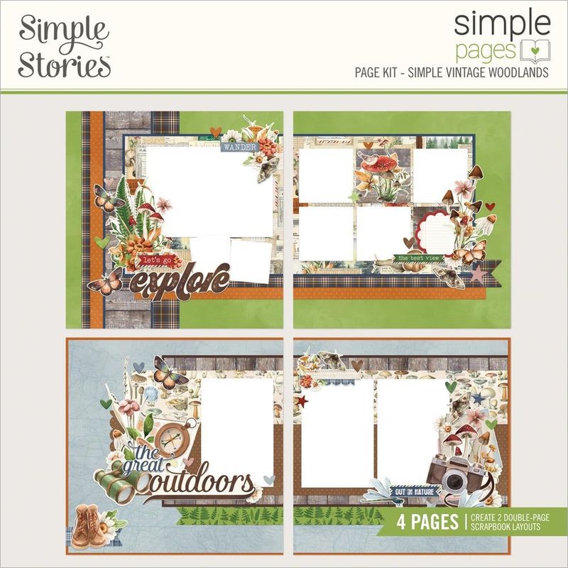Simple Stories - Simple Vintage Woodland Collection - Scrapbook Page ...