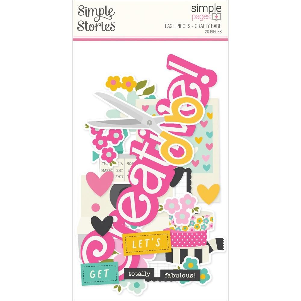 Simple Stories - Page Pieces - Crafty Babe - 24314 - 20pcs