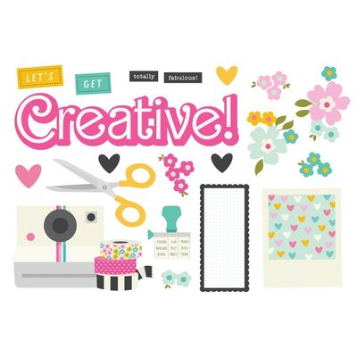 Simple Stories - Page Pieces - Crafty Babe - 24314 - 20pcs
